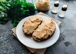 Chicken pate with egg ready. Enjoy your meal!