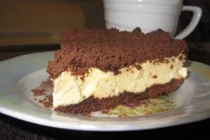 Cool the cake and put it in the refrigerator. Delicious!