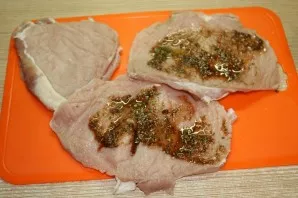 Brush each steak well.