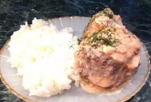 Serve with any side dish. Delicious!