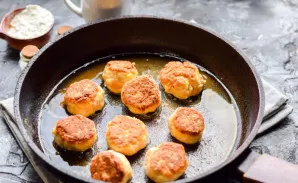 Fry the meatballs in vegetable oil until golden brown, 7-10 minutes. If desired, you can add additional sauce and simmer for another 10 m...
