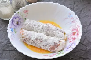 Soak in scrambled eggs.