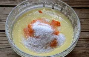 Add sugar and mix well.