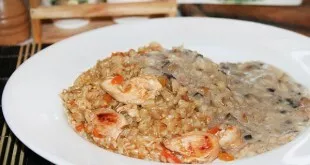 Serve the prepared porridge with sauce. Enjoy your meal!
