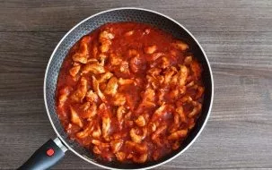 After the time has passed, add chopped greens and serve with your favorite side dish.