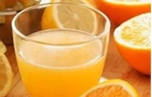 Add orange juice to the soup.