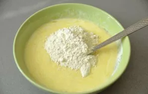 Add flour and stir until smooth.