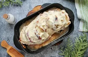 Remove the foil, and coat the top with the remaining mayonnaise and mustard.