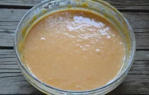 Pumpkin dough is ready for use.