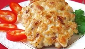 Chicken cutlets with cheese are ready! Delicious!