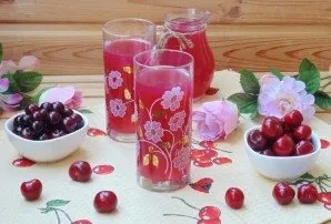 Kisiel from cherries and trellis is ready.