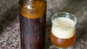 And then it is already possible to taste kvass.