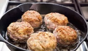 Fry the dumplings on all sides until golden brown.