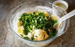 Add finely chopped fresh herbs.