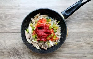 Add the tomato paste.