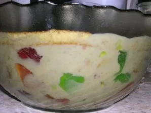 Put the cake in the refrigerator for the night (9-10 hours).