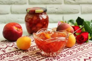 Fragrant and tasty jam Asorti with pectin is ready. Put the hot one in sterilized jars and roll up with sterilized lids. Serve for dessert.