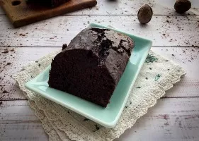 Wet chocolate muffin