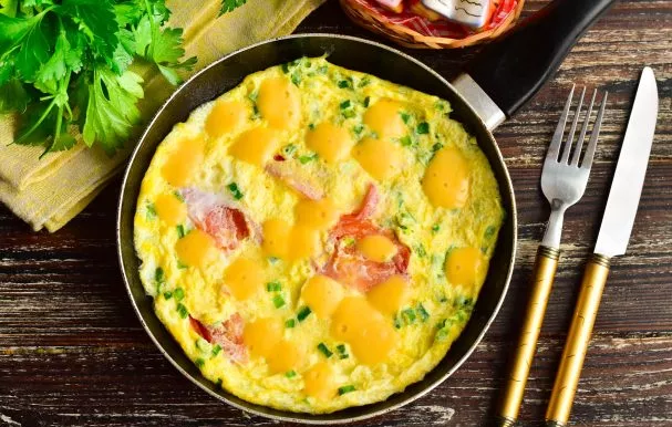 Royal omelette for breakfast