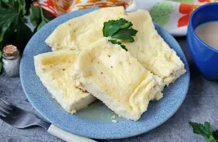 Omelet as in a nursery in a pan