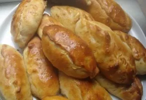 Cakes with cabbage filling