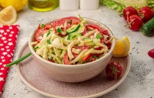 Salad with Peking cabbage