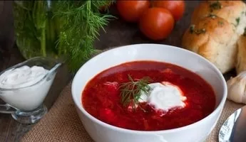 The most delicious Ukrainian borscht