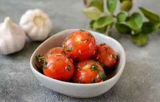 Salted cherry tomatoes