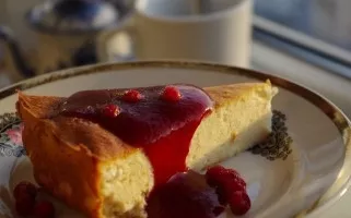 Curd casserole with milk